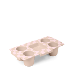 Top o' the to Ya - Checkered Linen/ Pink Marshmallow F8