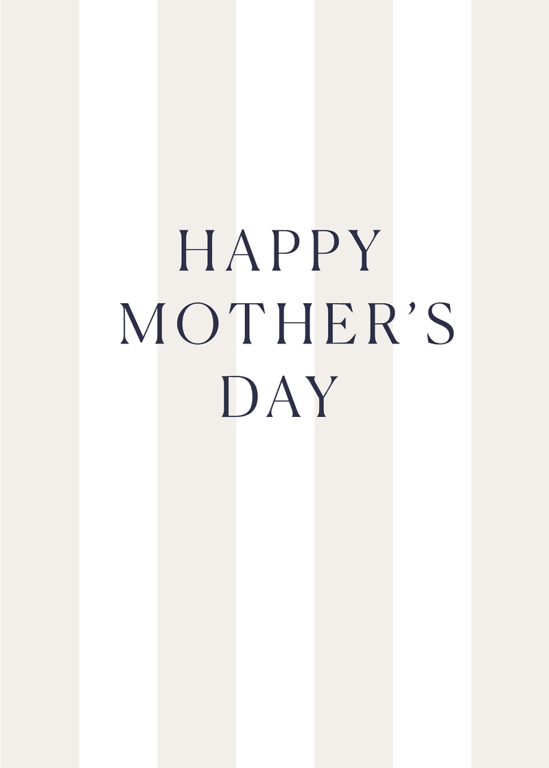 Mother's Day Stripes Greeting Card H2