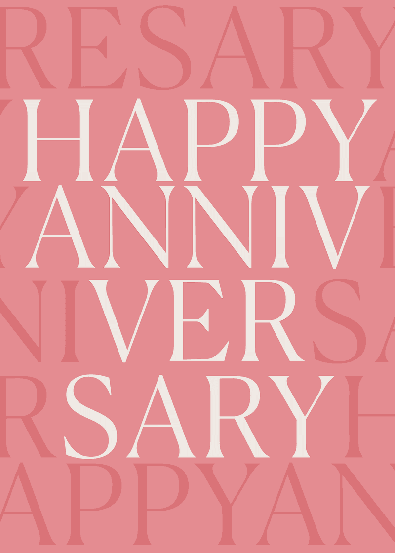 Happy Anniversary Greeting Card E8