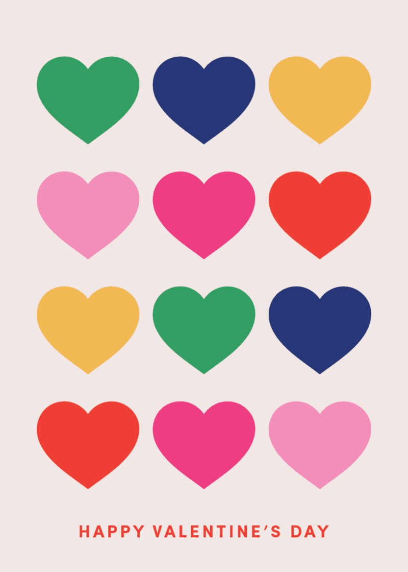 Hearts Greeting Card G4
