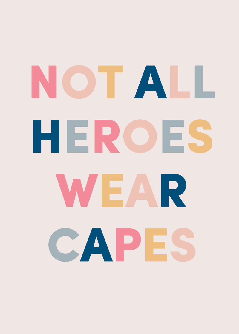 Heroes Greeting Card N1