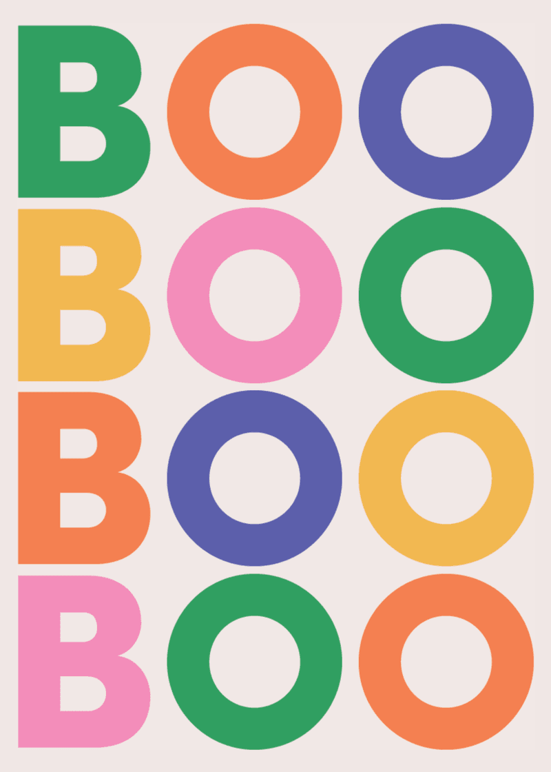 Boo Greeting Card B0