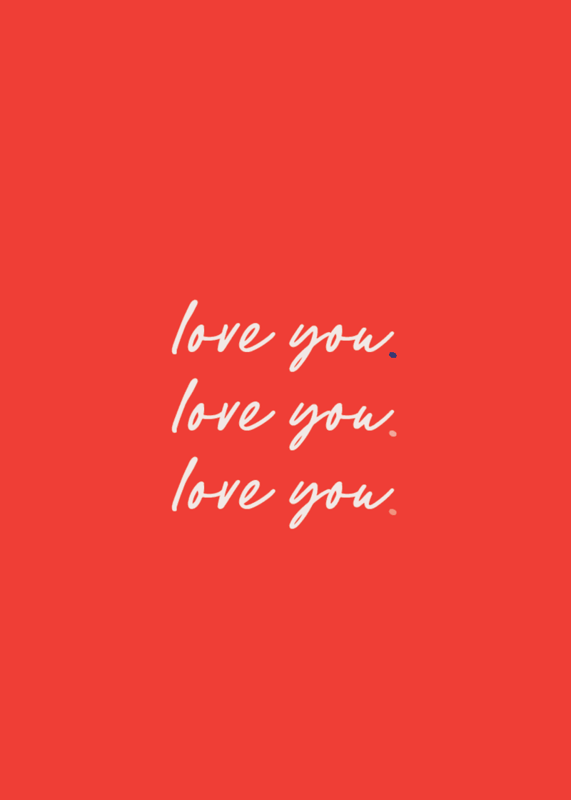 Love You Greeting Card Z9