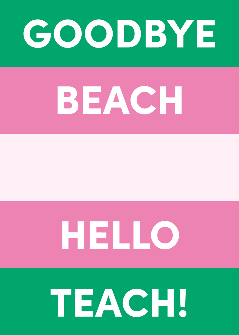 Hello Teach Greeting Card O0