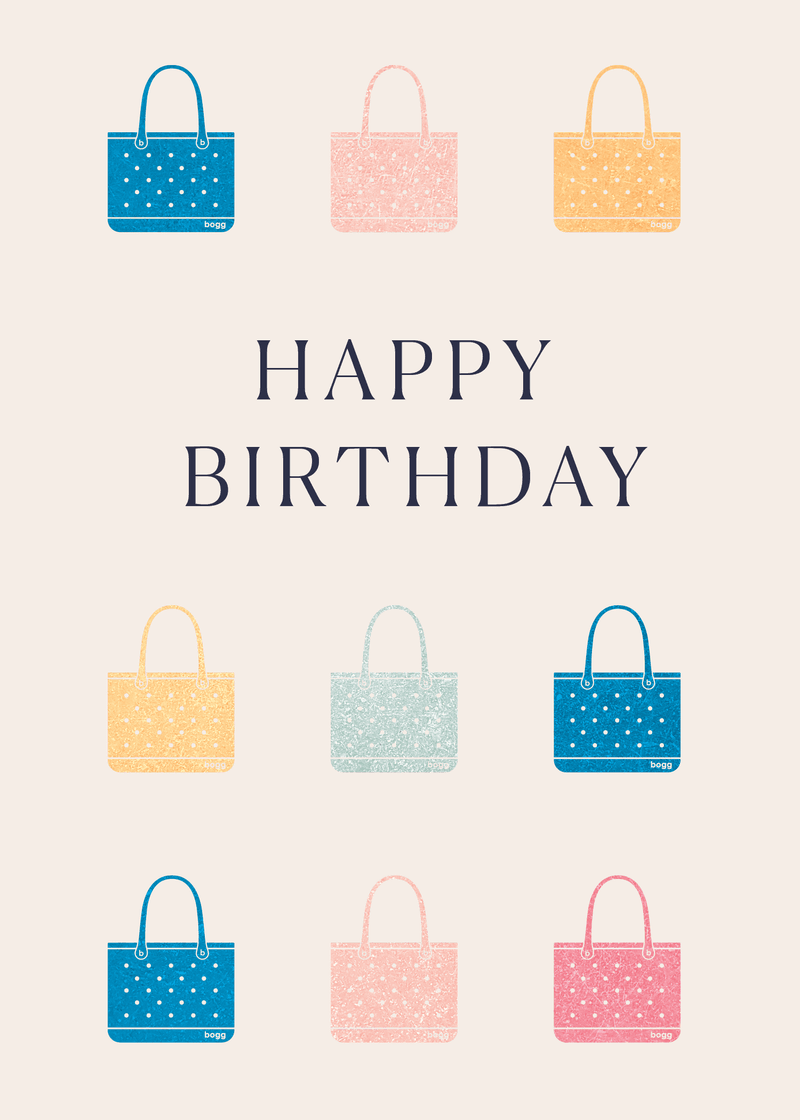Happy Birthday Totes Greeting Card T4