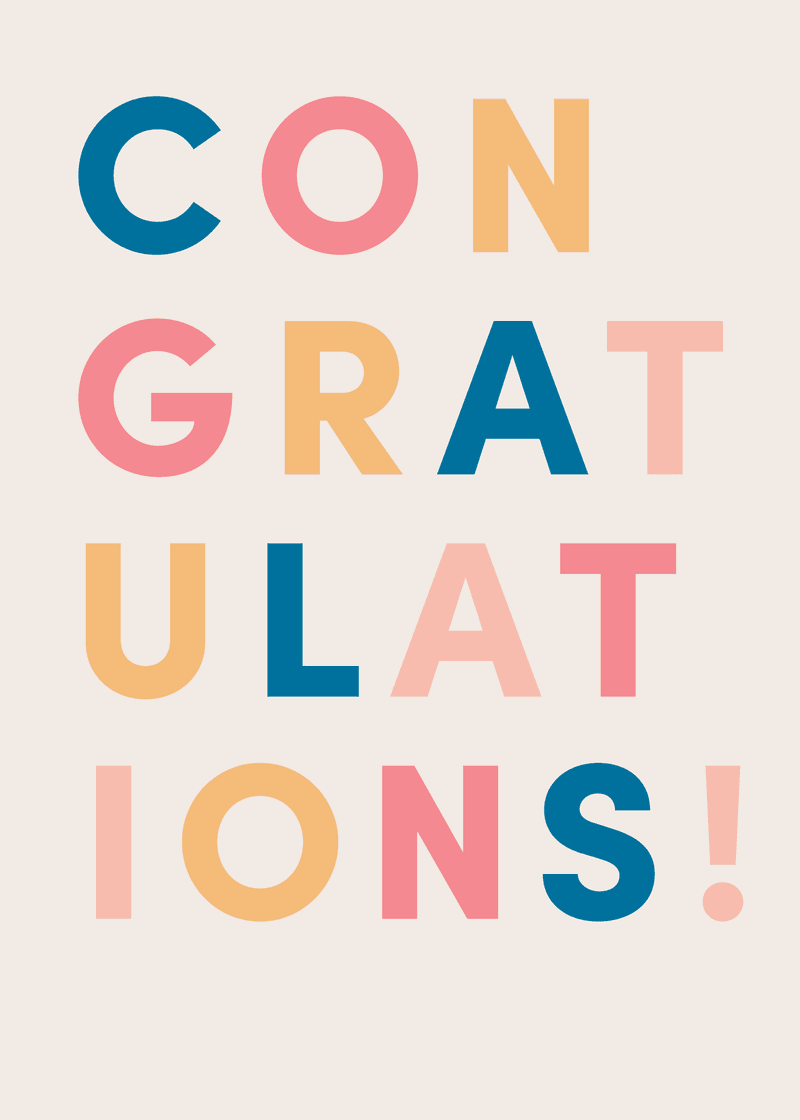 Congratulations Greeting Card M7