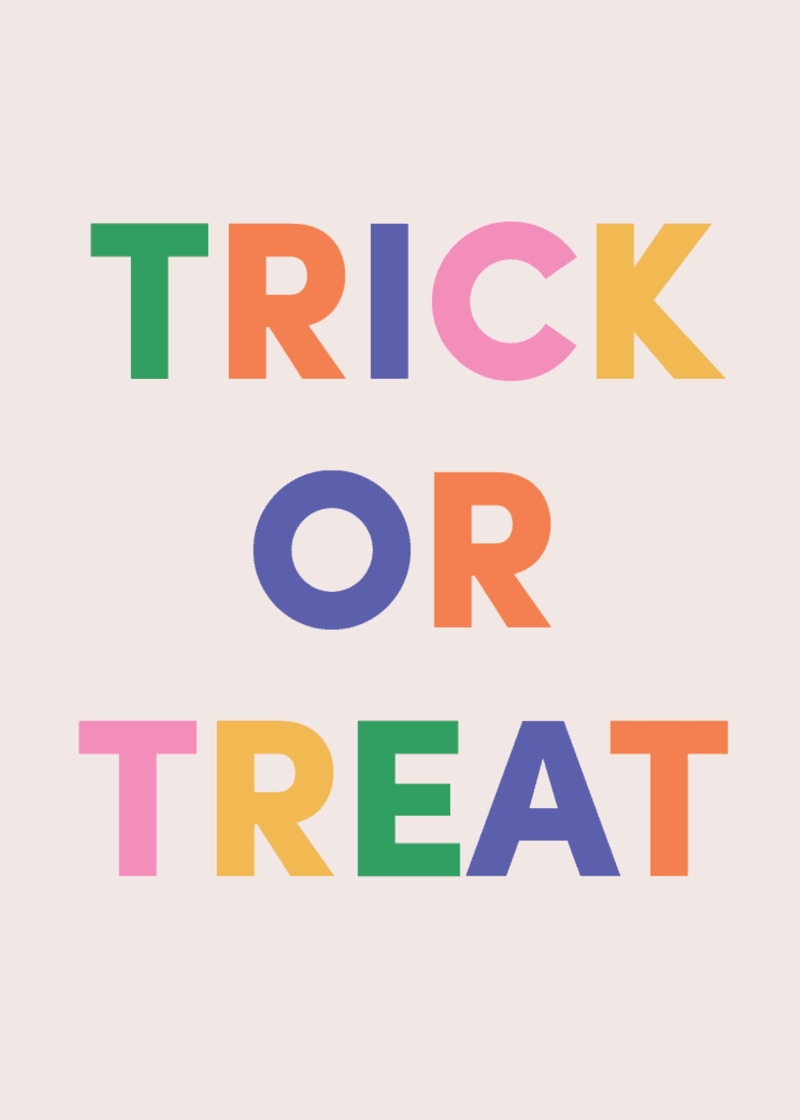 Trick or Treat Greeting Card G5