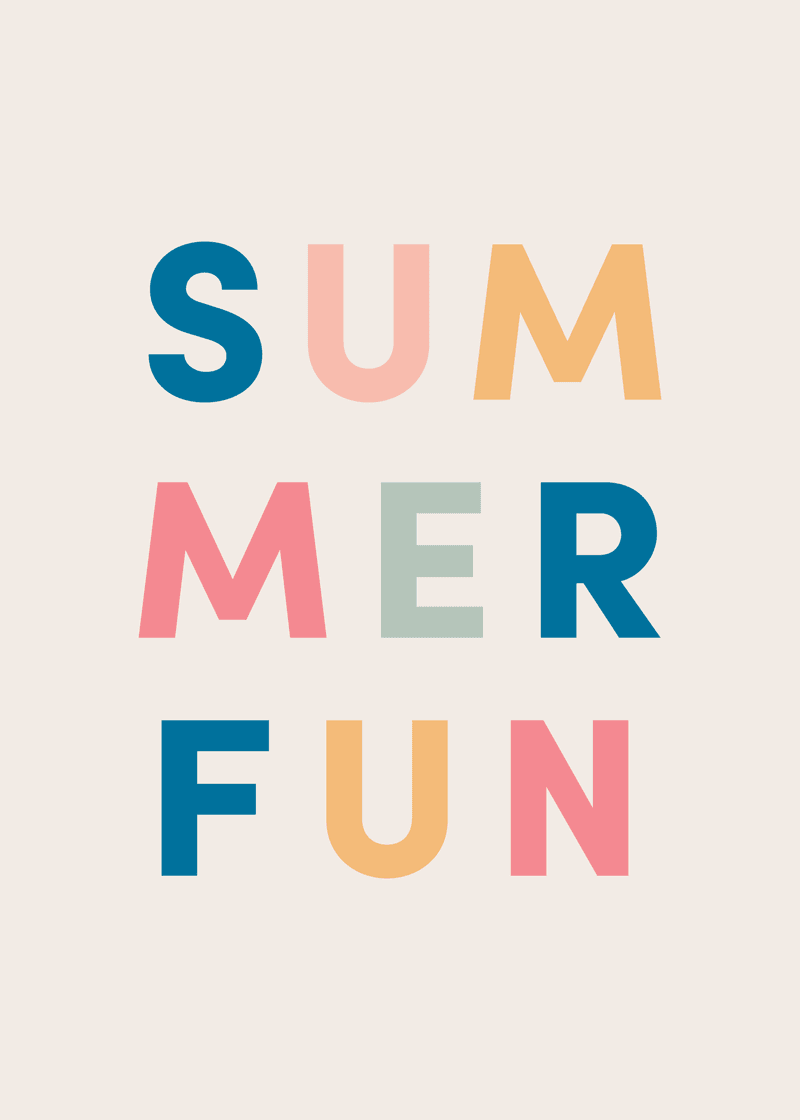 Summer Fun Greeting Card B9