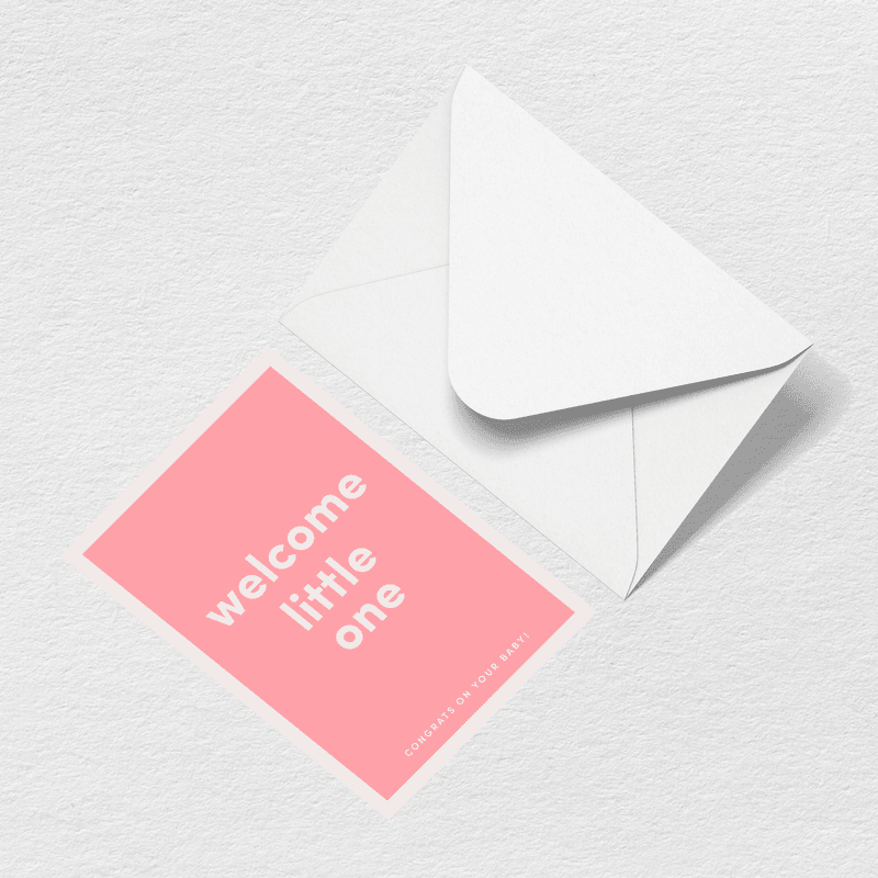 Welcome Little One Greeting Card W3
