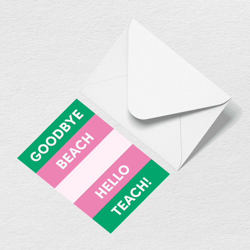 Hello Teach Greeting Card O0