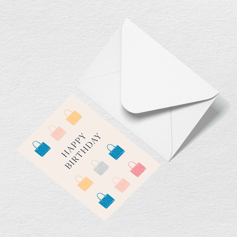 Happy Birthday Totes Greeting Card T4