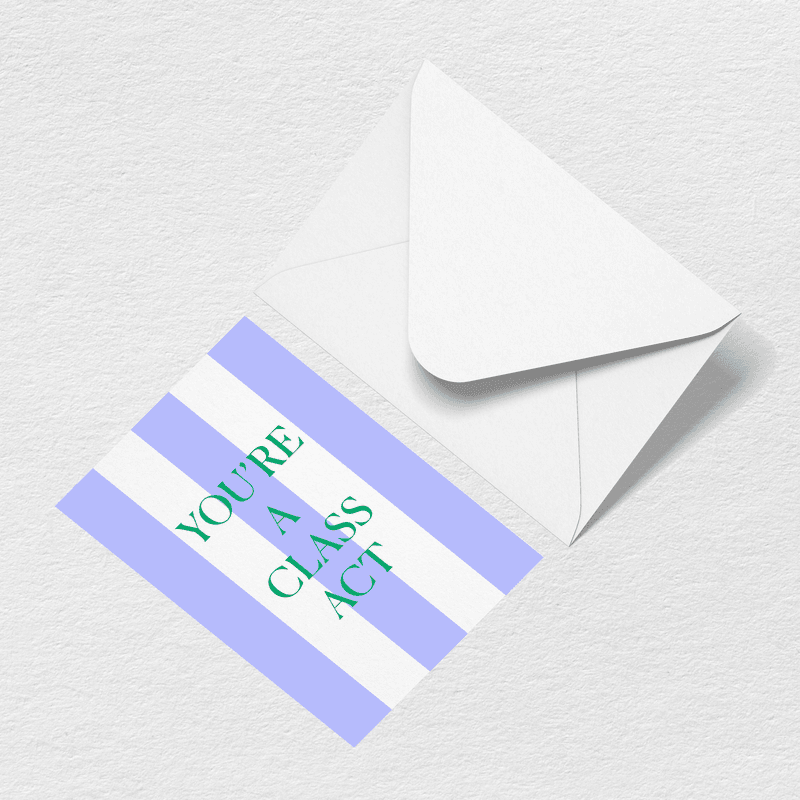 Class Act Greeting Card H1