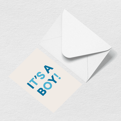 It's A Boy Greeting Card H7