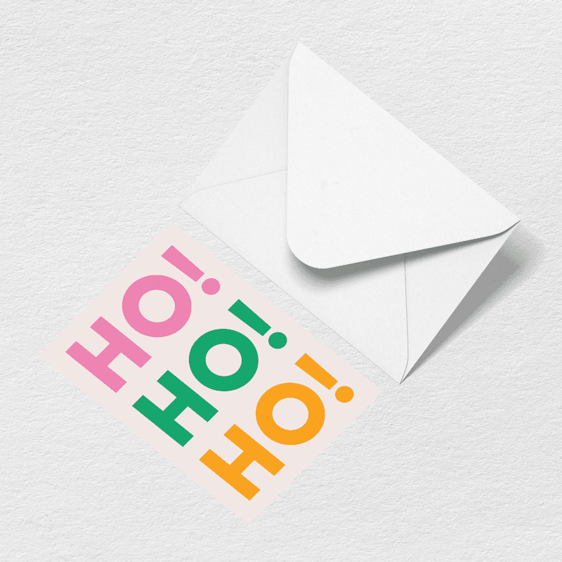 Ho Ho Ho Greeting Card N8