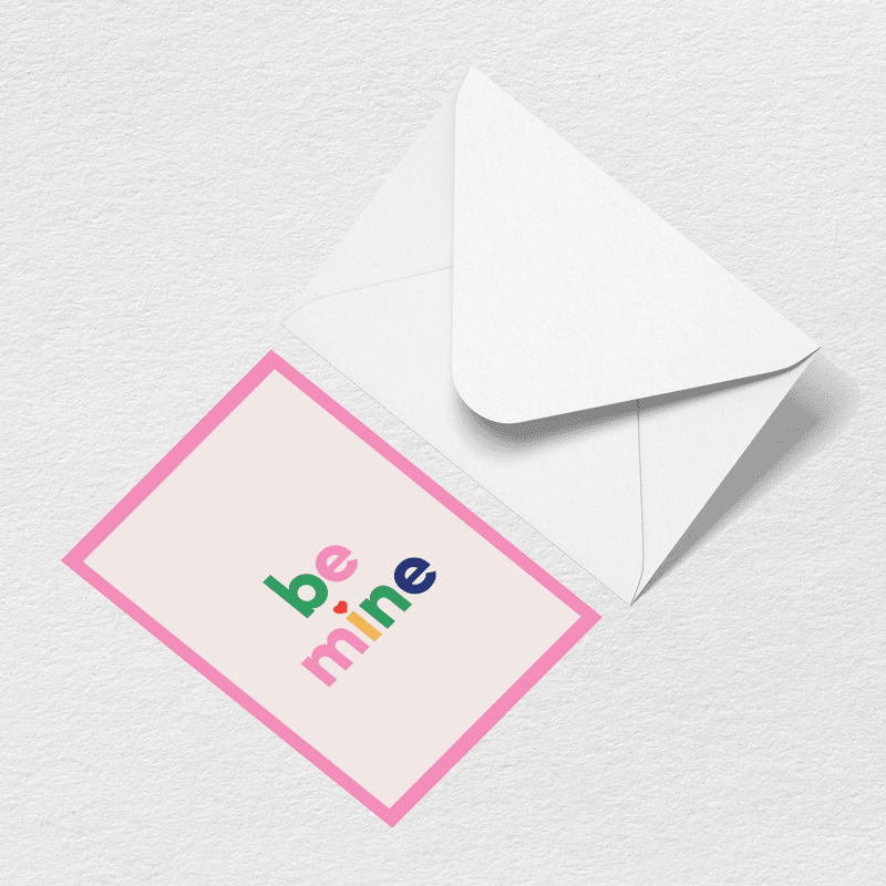 Be Mine Greeting Card V9