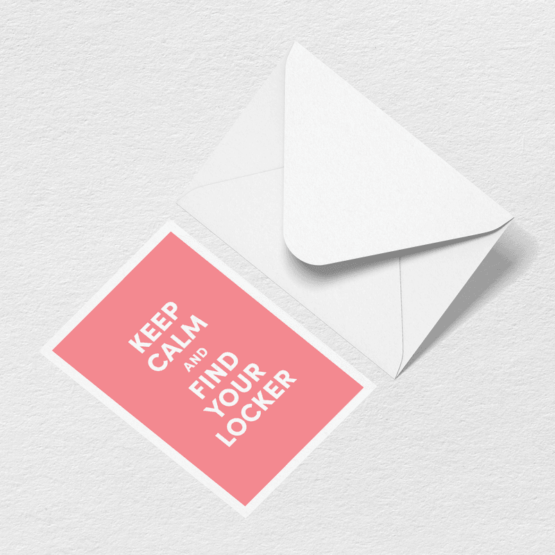Keep Calm Greeting Card J7