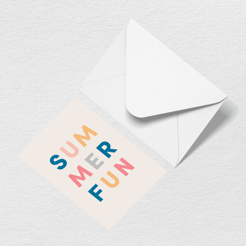 Summer Fun Greeting Card B9