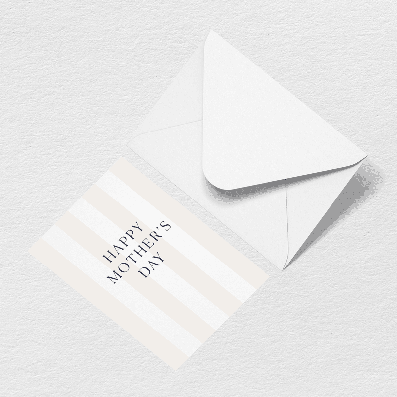 Mother's Day Stripes Greeting Card H2