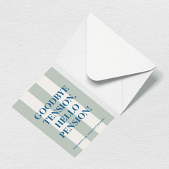Hello Pension Greeting Card N7