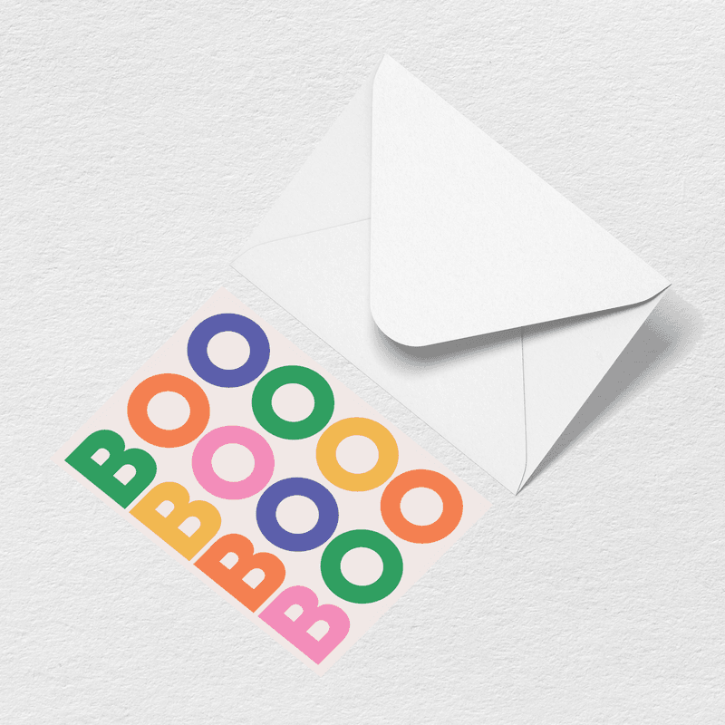 Boo Greeting Card B0