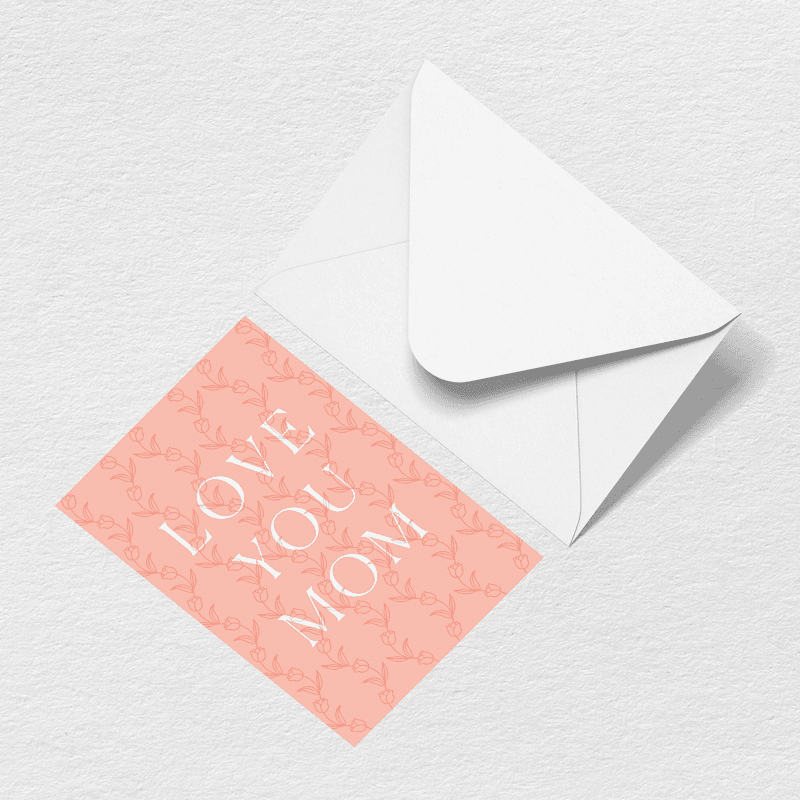 Love You Mom Greeting Card K0